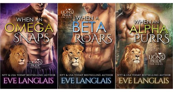 Tinted lion-y goodness! I like that the designer made the effort to find a different lion photo for each book.